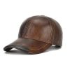 Genuine Leather Adjustable Cap