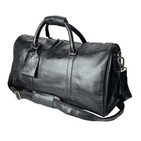 Travel-Ready Leather Duffle Bag